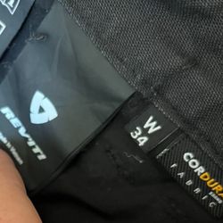 Rev-It Alpha Chino Motorcycle Pants Size 34.    