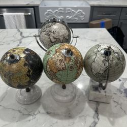 Small Medium Large globes