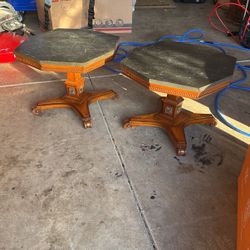 Short End Table Slate Top