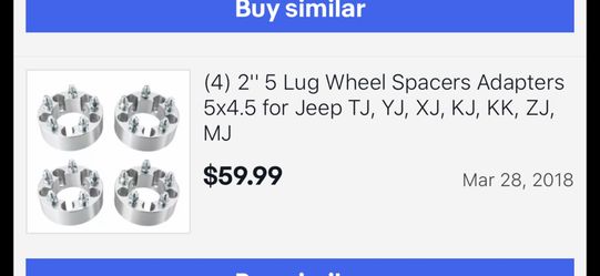 Jeep Wrangler spacers For YJ and TJ