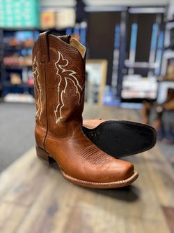 MCAllen  Western Boots Cowboy Brown Sz 9.5