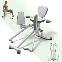 Syedee Hip Abductor Machine, 3 Adjustable Resistance Hip Abduction Machine, Enlarged Lumbar Pad & Seat Booty Workout Machine for 350LBS Weight Capacti