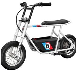 Razor Rambler 12 for Ages 13+ – 24V Electric Minibike with Retro Style, Up to 14 mph, Wide 12" Air-
