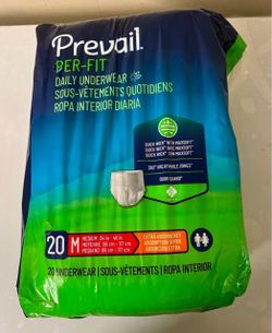 Prevail Disposable Underwear Medium, PF-512, Extra, 20 Ct