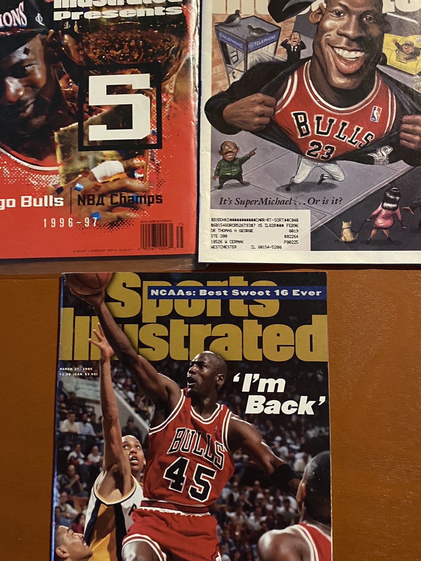 (3) Michael JORDAN Bulls Sports Illustrated Magazines