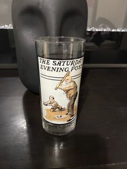 Norman Rockwell post drinking glasses