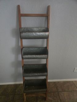 4 tier galvanized metal planter