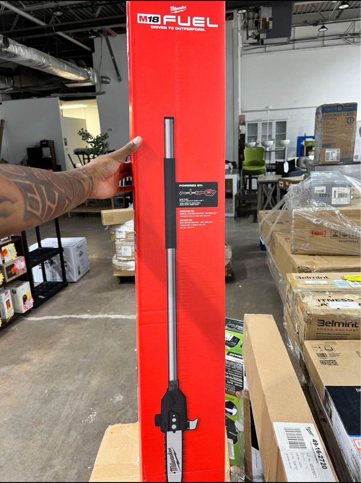 M18 FUEL QUIK-LOK 10 in. Pole Saw Attachment (Tool-Only)