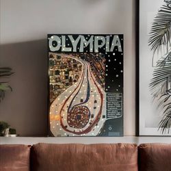 Vintage Sarajevo 1984 Olympics Poster "Olympia" by Hundertwasser