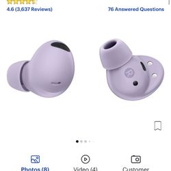 Samsung - Galaxy Buds2 Pro True Wireless Earbud Headphones - Bora Purple