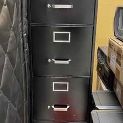 Black Hon 4 Drawer Vertical Filing Cabinets 