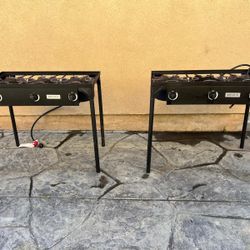 I have 2.   / 3 burner high pressure outdoor camping stove $125 each