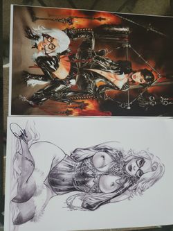 MARVEL Artist Signed ART 11X18"
