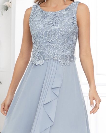 Light Blue Chiffon Dress