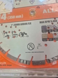 14INCH Diamond Blade RIDGID NEW 59AV AND THOMAS RD PHOENIX