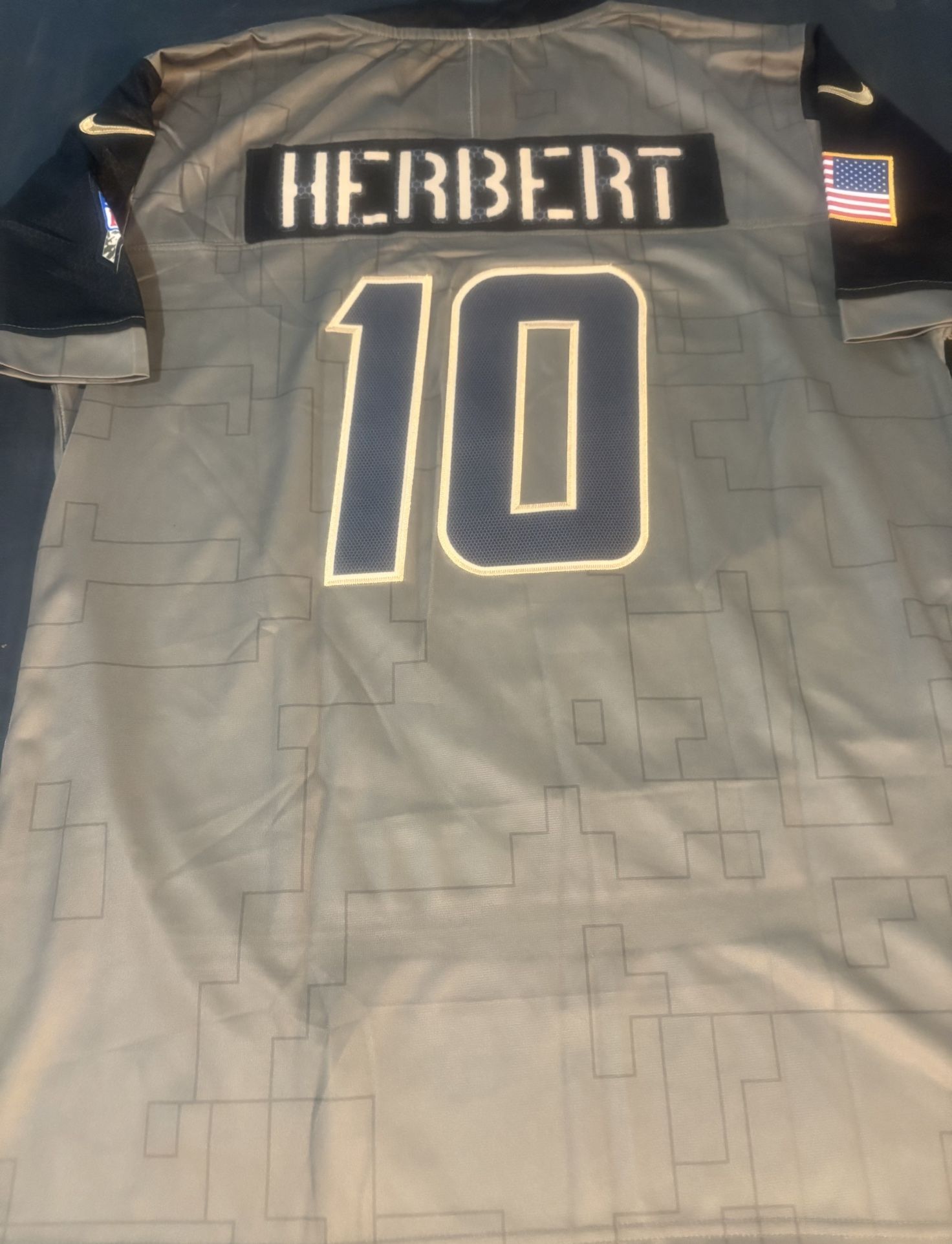 LA Chargers #10 Herbert Salute To Service Jerseys. New
