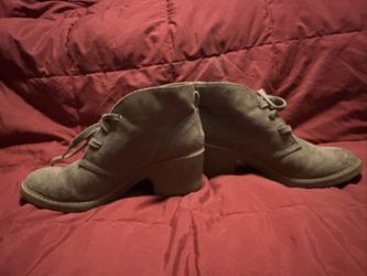 Brown Suede Boots Size 6.5