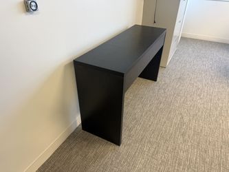 Modern Black Console Table / Narrow Desk – $85 OBO