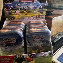 Pokemon Ascended Heroes mini tins x8 with display