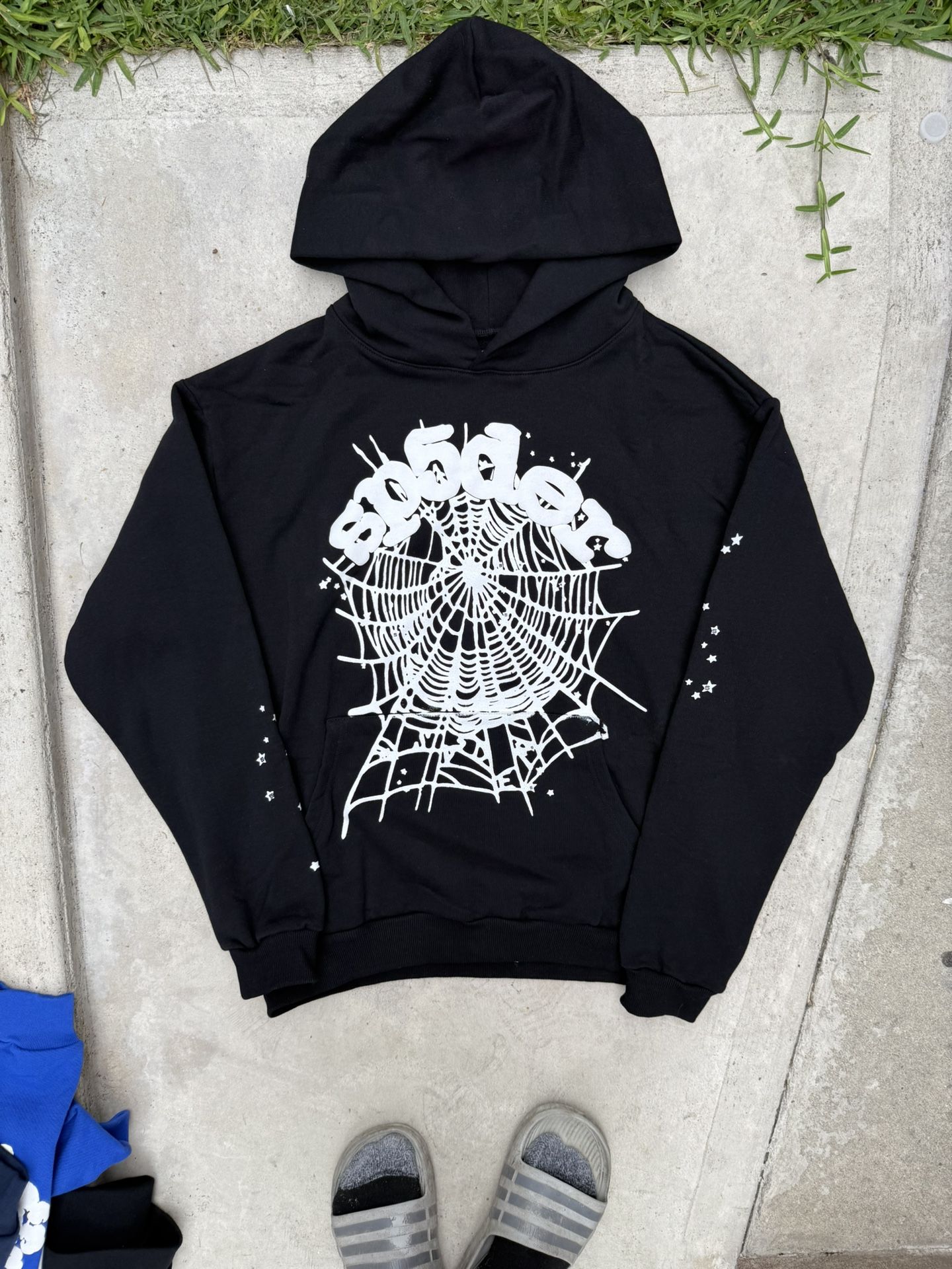 New Black Sp5der Hoodie