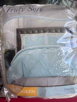 Truly, soft duvet, full queen, light blue Truly, soft duvet, full/ queen, light blue