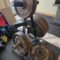 Rusty 33lb, And 44lb Olympic Weight Plates 