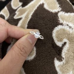 Real 925 Sterling Silver Wedding Ring Size 6