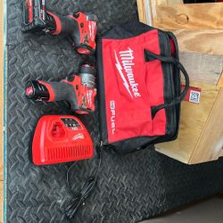 Milwaukee M2 fuel impact and hammer drill