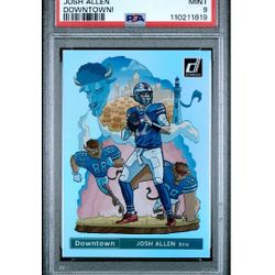 Josh Allen 2021 Donruss Downtown DT-1 PSA-9