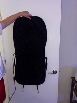 Black Quilted Heated Seat Pad for car