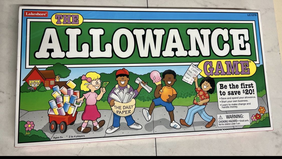 NEW SEALED Board Game The Allowance Game by Lakeshore Learning Board Money