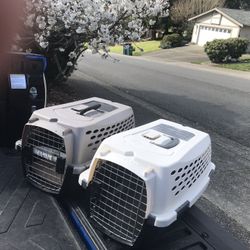 Small Dog Cat Rabbit Bunny Kennel Crate Carrier Like New 24" L by 14” W by 14” H $25 Each