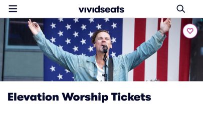 2 ELEVATION WORSHIP TICKETS