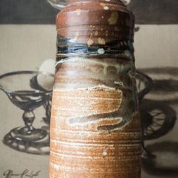 Vintage Studio Pottery Vase (signed)