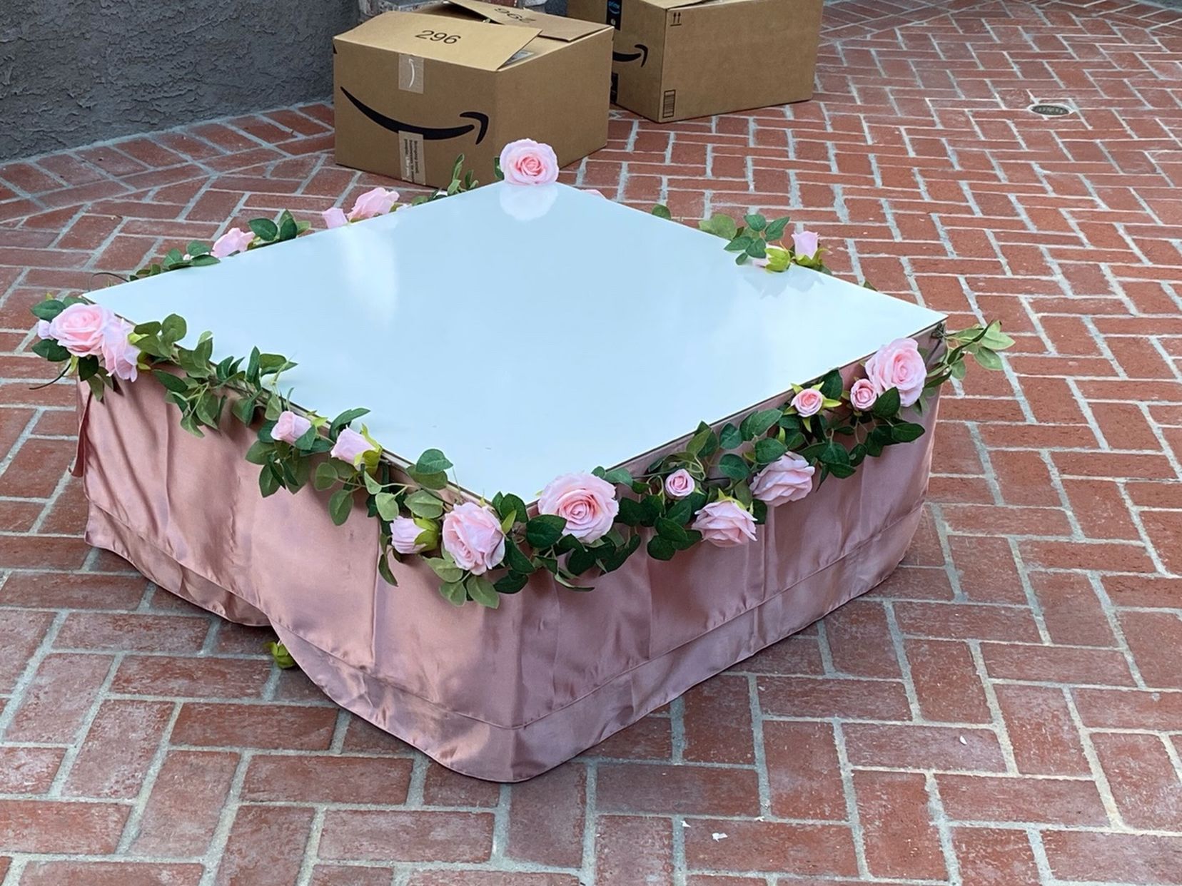 Quinceañera Pedestal—Also For Sweet 16—Dress Shop