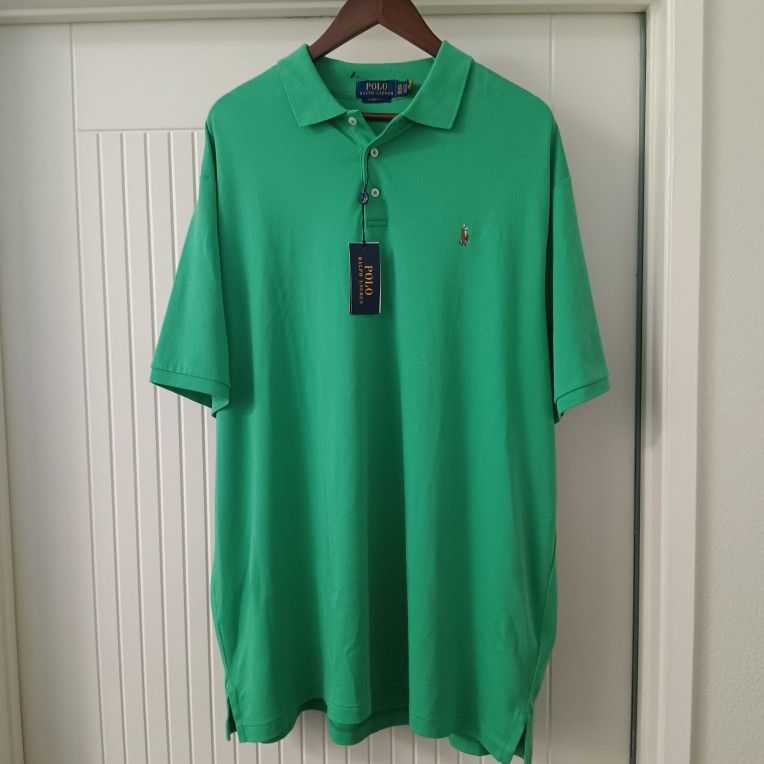 Polo Ralph Lauren Men's Classic Fit Green Polo Shirt XXL 