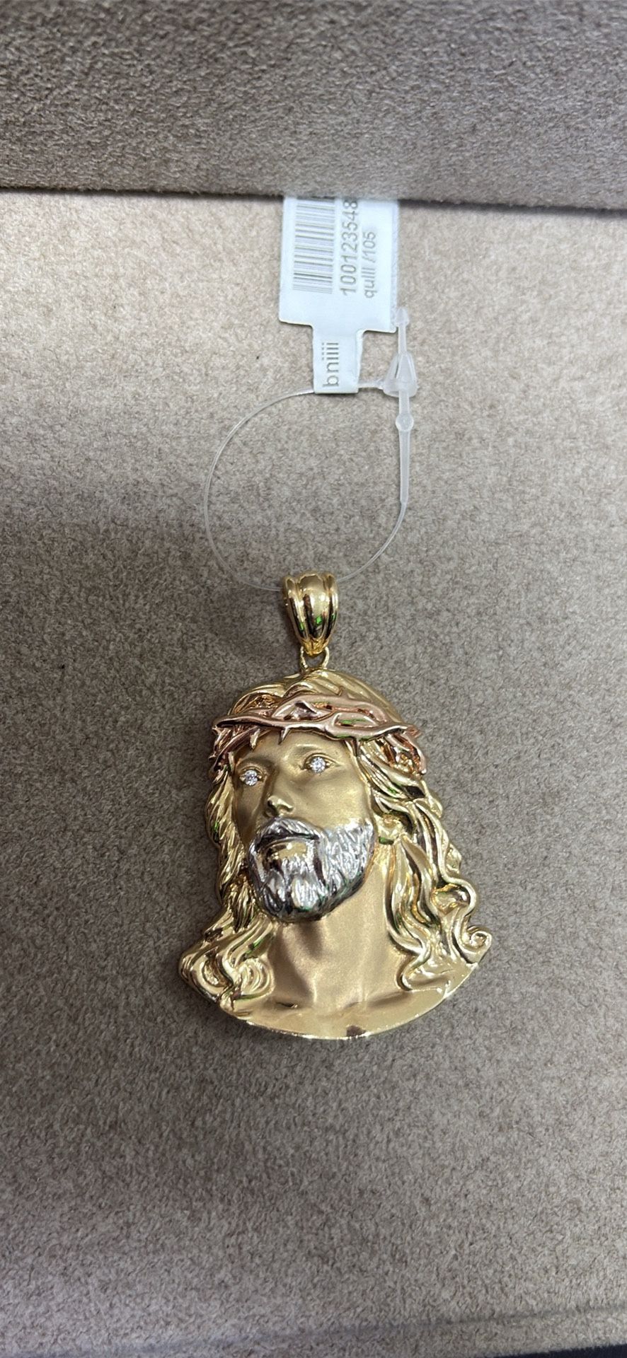 Jesus Gold Face Pendant