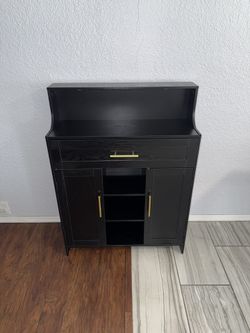 BRAND NEW!! Black Storage Side Cabinet/Buffet/Sideboard