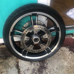 Harley Rim And Tire