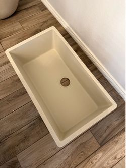 Elkay Quartz 33” Composite Undermount Sink Bisque N100L