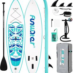 Brand New in sealed box Inflatable Paddle Board Set – Sky Blue Tiki