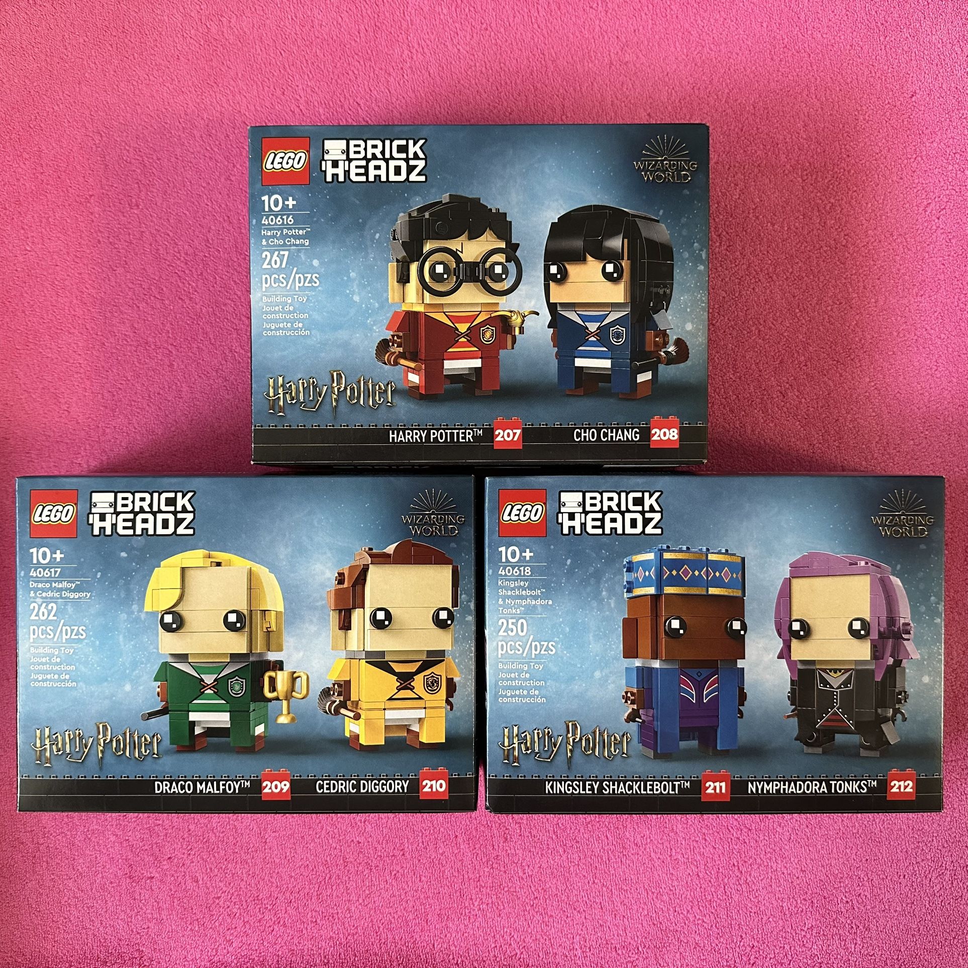 Lego 40616&40617&40618 BrickHeadz Harry Potter Bundle