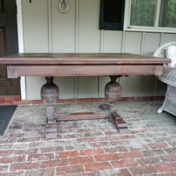 Antique Oak Leaf Table 