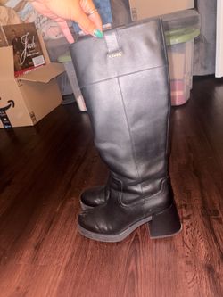 Coach Knee High Leather Boots womens size 10