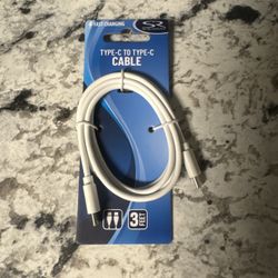 (1)ONE (SOLARAY) USB-C Sync & Charging Cable 3ft (Brand New High Quality) White for android new 