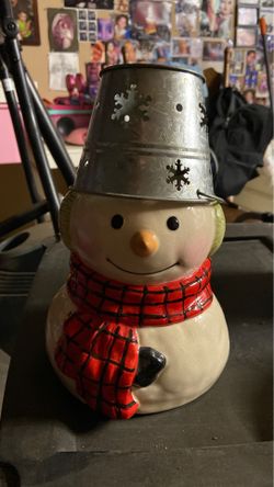Snowman candleholder