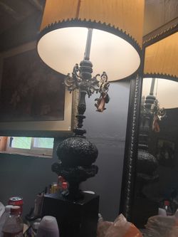 Mid century bronze lamp