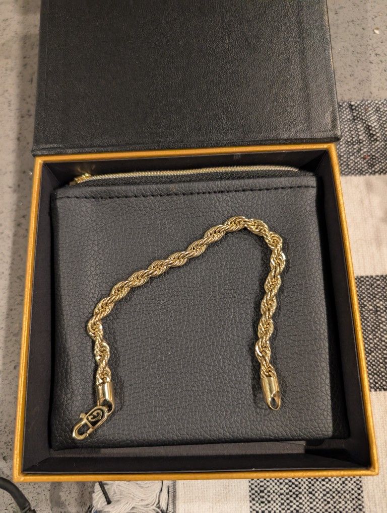 18k Gold Plated Rope Bracelet
