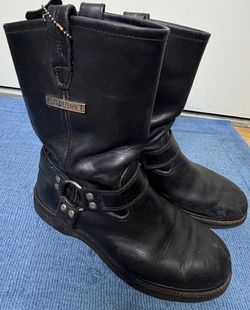 Harley-Davidson Harness Motorcycle Boots Black Leather Men’s Size 11 USA