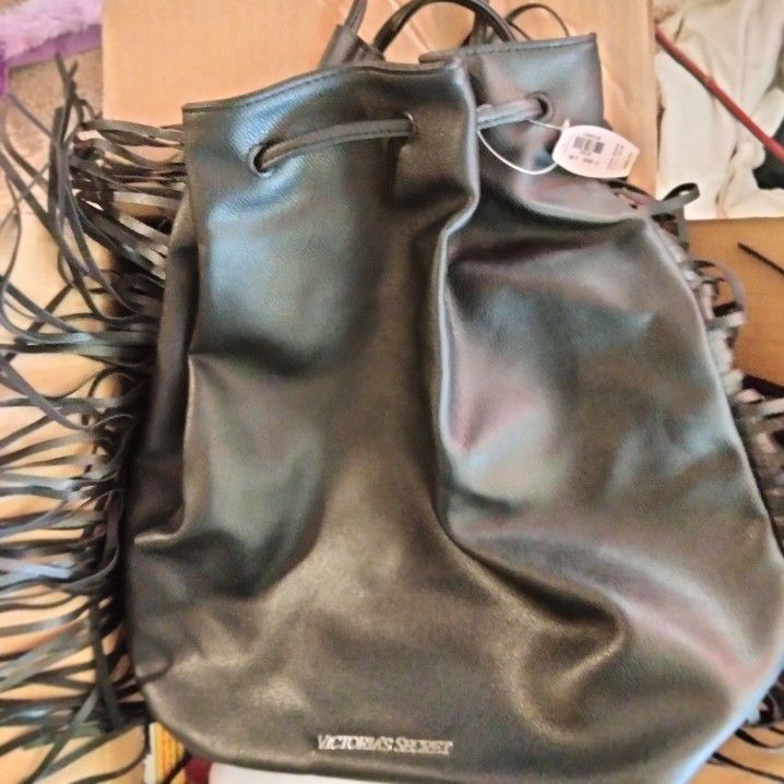 Victoria's Secret Leather Fringe Bag